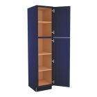 Navy Blue Shaker Vanity Linen Utility Cabinet 18"W x 80"H Largo - Buy Cabinets Today