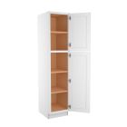 Craftsman White Shaker Utility Cabinet 18"W x 84"H Largo - Buy Cabinets Today