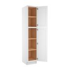 Craftsman White Shaker Utility Cabinet 18"W x 96"H Largo - Buy Cabinets Today