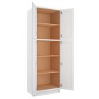 Craftsman White Shaker Utility Cabinet 30"W x 90"H Largo - Buy Cabinets Today