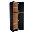 Craftsman Black Shaker Utility Cabinet 18"W x 90"H Largo - Buy Cabinets Today