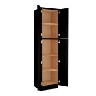 Craftsman Black Shaker Utility Cabinet 24"W x 84"H Largo - Buy Cabinets Today