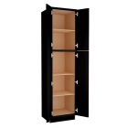 Craftsman Black Shaker Utility Cabinet 24"W x 90"H Largo - Buy Cabinets Today