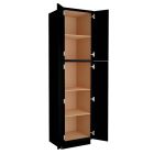 Craftsman Black Shaker Utility Cabinet 24"W x 96"H Largo - Buy Cabinets Today