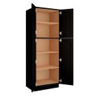 Craftsman Black Shaker Utility Cabinet 30"W x 84"H Largo - Buy Cabinets Today