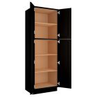 Craftsman Black Shaker Utility Cabinet 30"W x 90"H Largo - Buy Cabinets Today