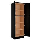 Craftsman Black Shaker Utility Cabinet 30"W x 96"H Largo - Buy Cabinets Today