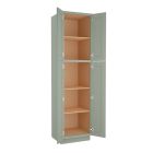 Craftsman Lily Green Shaker Utility Cabinet 24"W x 84"H Largo - Buy Cabinets Today