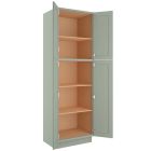Craftsman Lily Green Shaker Utility Cabinet 30"W x 84"H Largo - Buy Cabinets Today