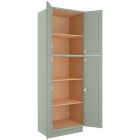 Craftsman Lily Green Shaker Utility Cabinet 30"W x 96"H Largo - Buy Cabinets Today