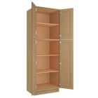 Craftsman Natural Shaker Utility Cabinet 30"W x 90"H Largo - Buy Cabinets Today