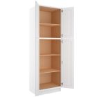 Craftsman White Shaker Utility Cabinet 30"W x 84"H Largo - Buy Cabinets Today