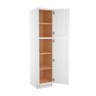 Shaker White Elite Utility Cabinet 18"W x 84"H Largo - Buy Cabinets Today