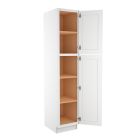 Shaker White Elite Utility Cabinet 18"W x 90"H Largo - Buy Cabinets Today