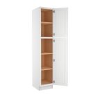 Shaker White Elite Utility Cabinet 18"W x 96"H Largo - Buy Cabinets Today