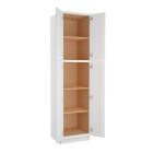 Shaker White Elite Utility Cabinet 24"W x 90"H Largo - Buy Cabinets Today