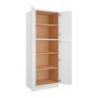 Shaker White Elite Utility Cabinet 30"W x 84"H Largo - Buy Cabinets Today