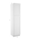 Colorado Shaker White Utility Cabinet 18"W x 84"H Largo - Buy Cabinets Today