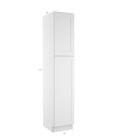 Colorado Shaker White Utility Cabinet 18"W x 96"H Largo - Buy Cabinets Today