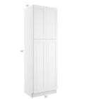 Colorado Shaker White Utility Cabinet 30"W x 96"H Largo - Buy Cabinets Today