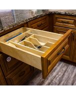 Cut-To-Size Wood Cutlery Tray Insert - Fits Best in B15, DB15-3 B18, or DB18-3 Largo - Buy Cabinets Today