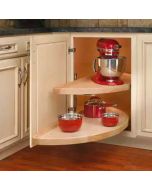 Wood Blind Corner Half-Moon 2 Shelf (Pivot and Slide) - Fits Best in BLB42/45  Largo - Buy Cabinets Today