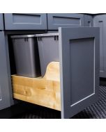 18" Double Trash Can Pull Out Largo - Buy Cabinets Today