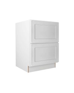 Craftsman White Shaker 2 Drawer Base Cabinet 24" Largo - Buy Cabinets Today