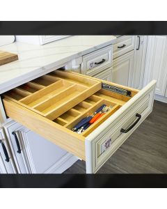 24" Two Tier Wood Cutlery Drawer Largo - Buy Cabinets Today