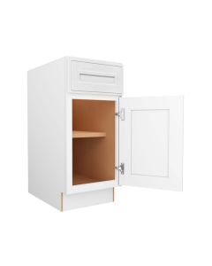 Craftsman White Shaker Base Cabinet 15" Largo - Buy Cabinets Today