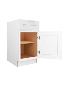 Craftsman White Shaker Base Cabinet 18" Largo - Buy Cabinets Today