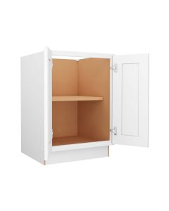 Craftsman White Shaker Base Full Height Door Cabinet 24" Largo - Buy Cabinets Today