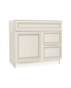 V3021D-R - Vanity Sink Base Drawer Right Cabinet 30" Largo - Buy Cabinets Today