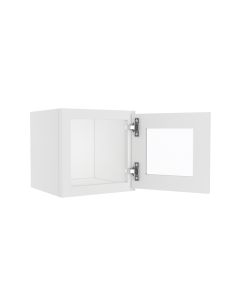 Wall Beveled Glass Door with Finished Interior 12" x 12" Largo - Buy Cabinets Today