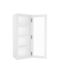 Bristol Linen Wall Open Frame Glass Door Cabinet 15"W x 42"H Largo - Buy Cabinets Today