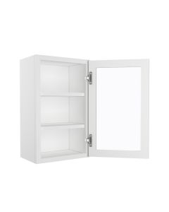 Bristol Linen Wall Open Frame Glass Door Cabinet 18"W x 30"H Largo - Buy Cabinets Today