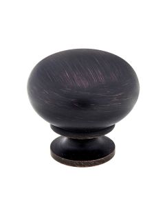 Brushed ORB Contemporary Metal Knob 1-3/16 in Largo - Buy Cabinets Today