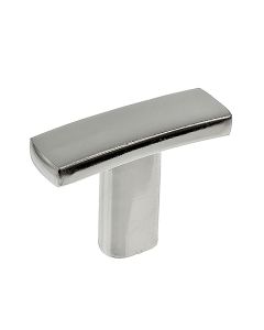 Polished Nickel Transitional Metal Knob 1-1/2 in Largo - Buy Cabinets Today