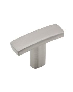 Brushed Nickel Transitional Metal Knob 1-1/2 in Largo - Buy Cabinets Today