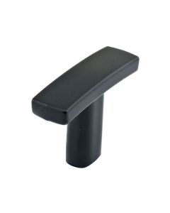 Matte Black Transitional Metal Knob 1-1/2 in Largo - Buy Cabinets Today