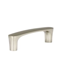 Brushed Nickel Contemporary Metal Pull 4-7/16 in Largo - Buy Cabinets Today