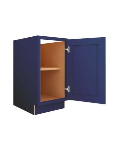 Navy Blue Shaker Base Full Height Door Cabinet 18" Largo - Buy Cabinets Today