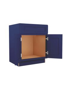Navy Blue Shaker Sink Base Cabinet 27"W Largo - Buy Cabinets Today