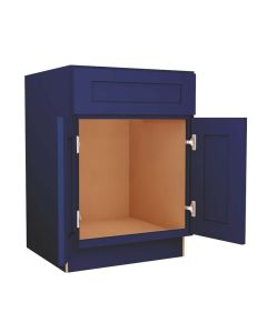 Navy Blue Shaker Vanity Sink Base Cabinet 24"W Largo - Buy Cabinets Today