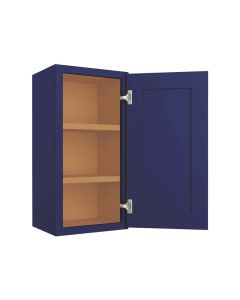 Navy Blue Shaker Wall Cabinet 15"W x 30"H Largo - Buy Cabinets Today