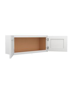 Summit Shaker White Wall Cabinet 36"W x 12"H Largo - Buy Cabinets Today