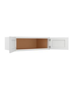 Summit Shaker White Wall Cabinet 36"W x 12"H x 24"D Largo - Buy Cabinets Today