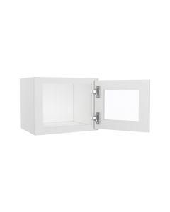Wall Glass Door Cabinet with Finished Interior 15" x 12" Largo - Buy Cabinets Today
