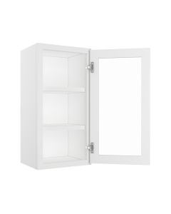 Charleston Linen Wall Open Frame Glass Door Cabinet 15"W x 30"H Largo - Buy Cabinets Today