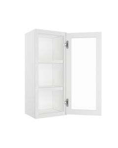 Charleston Linen Wall Open Frame Glass Door Cabinet 15"W x 36"H Largo - Buy Cabinets Today